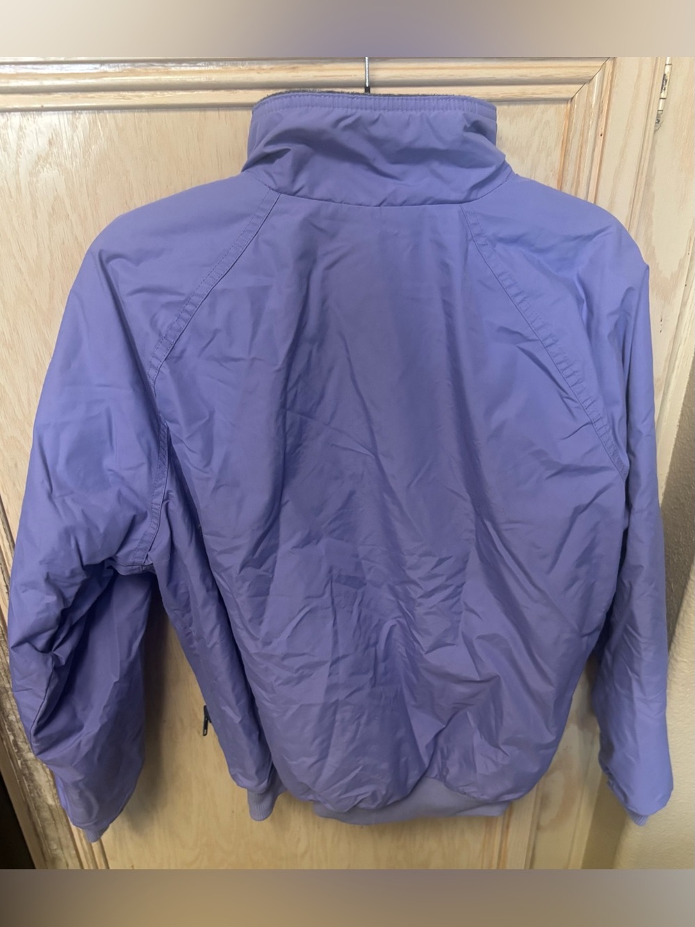 Patagonia Fleece Lined Jacket Size 11/12 Made in USA Synchilla Purple Zip - Picture 2 of 16
